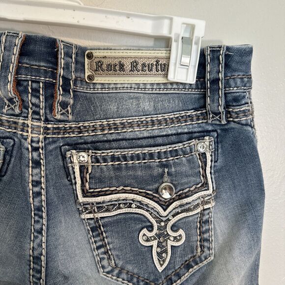 Rock Revival Blue Straight Leg Jeans - Picture 4 of 4